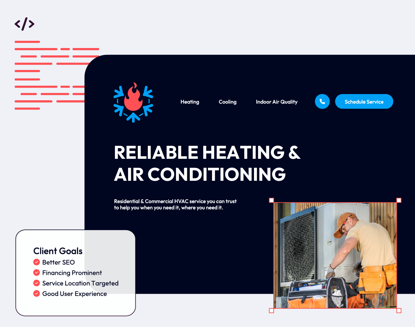 Website Example for Contractors